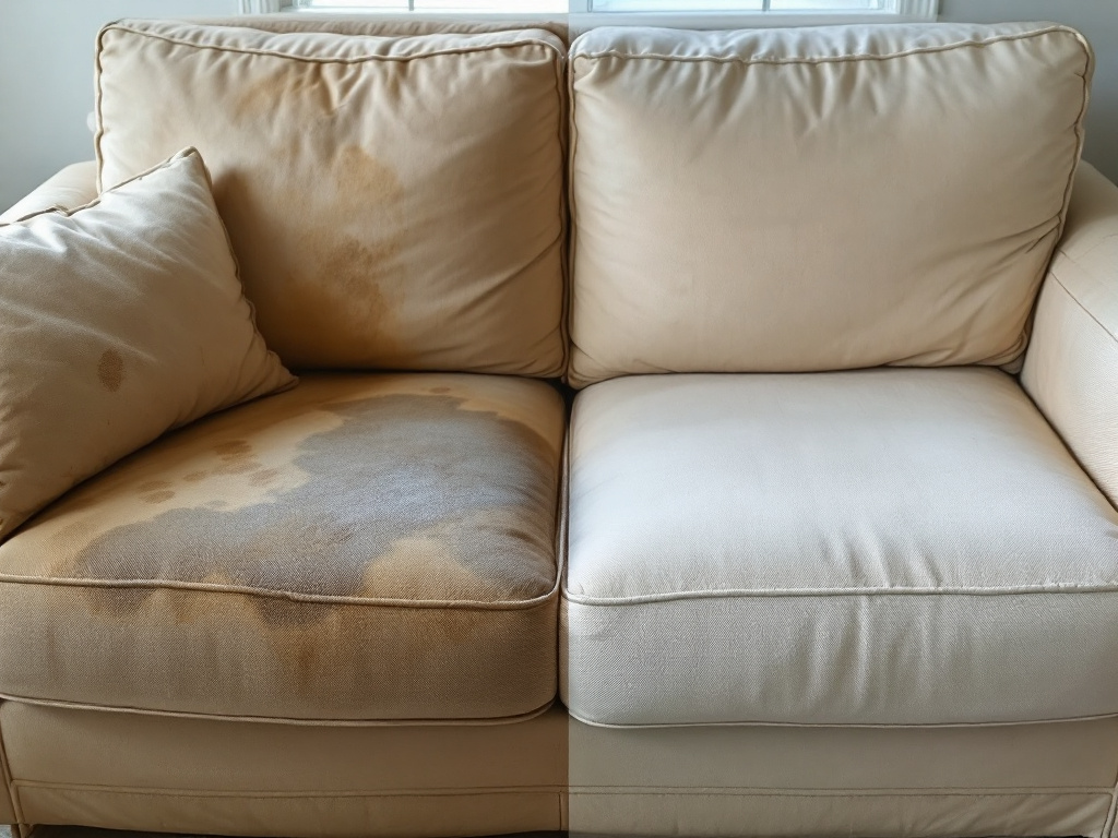 Before and After Couch Cleaning Results